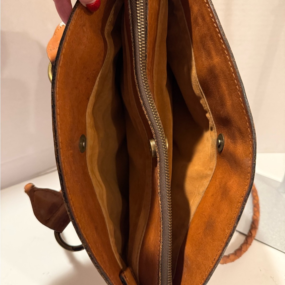Patricia Nash Zamora Leather Tooled Tote Bag - Picture 5 of 16
